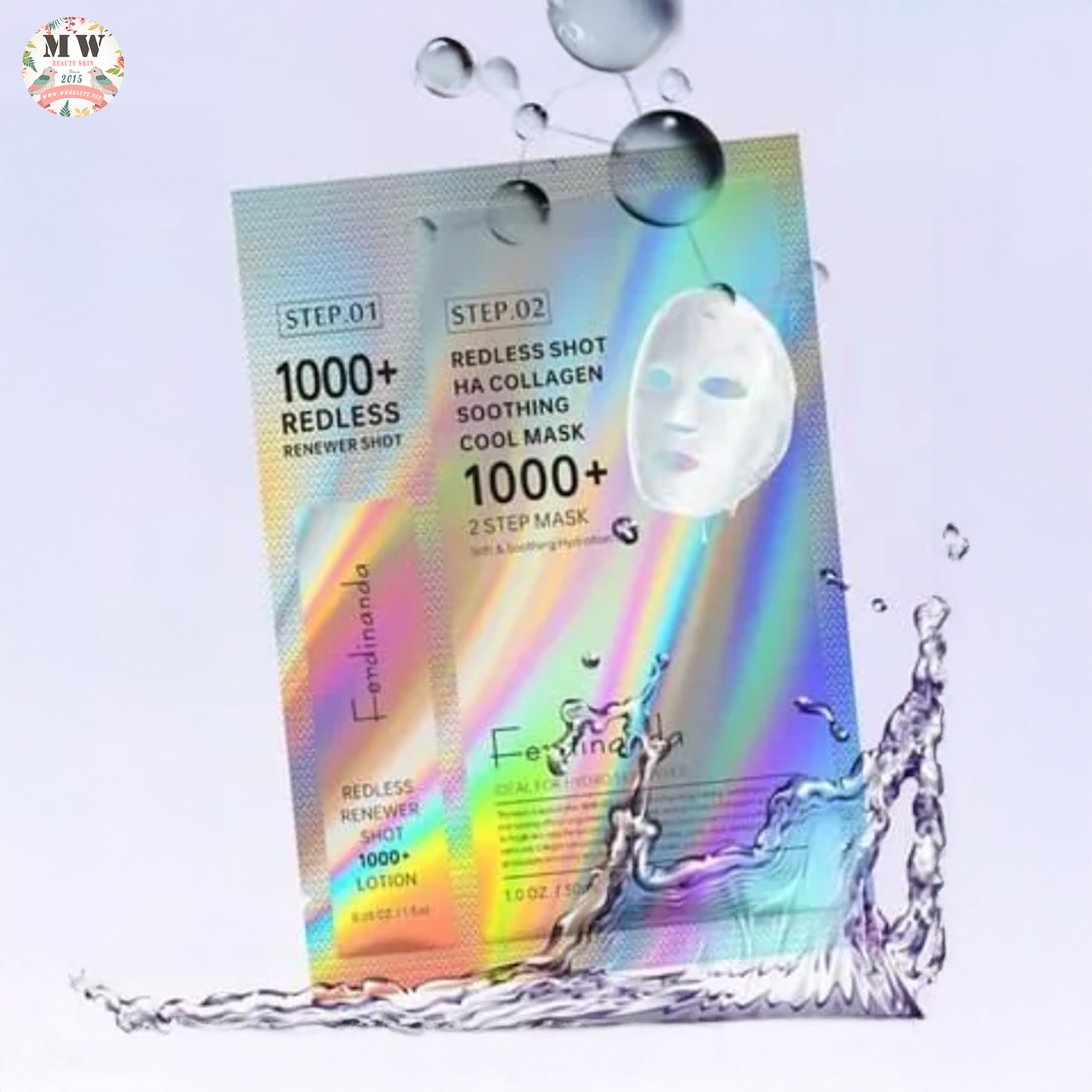 Ferdinanda 海綿骨針微針煥膚面膜組合進階版1000針