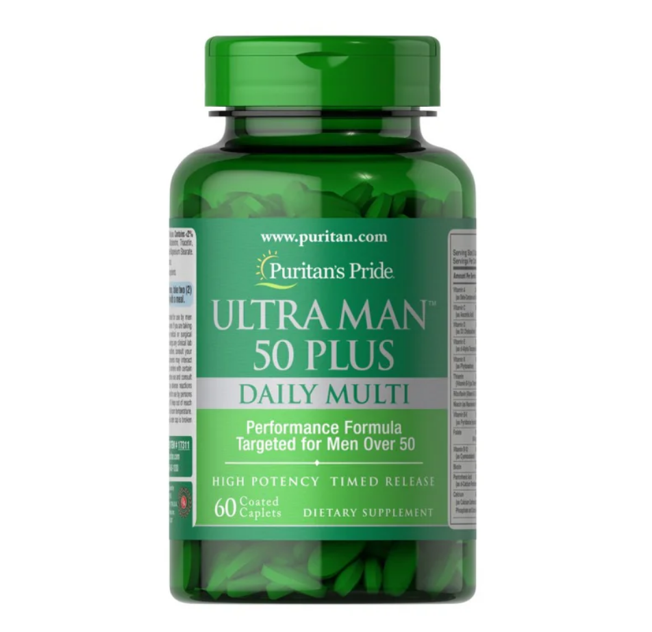 【Puritan's Pride】Ultra Man 50+ 男性 50歲以上 綜合維他命 60顆