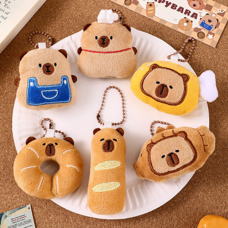 卡皮巴拉美食好朋友吊飾