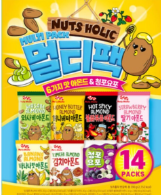 [K] KOREA NUTS HOLIC 6 FLAVORS ALMOND & GREEN PORK MULTIPACK, KK42 (KK42)