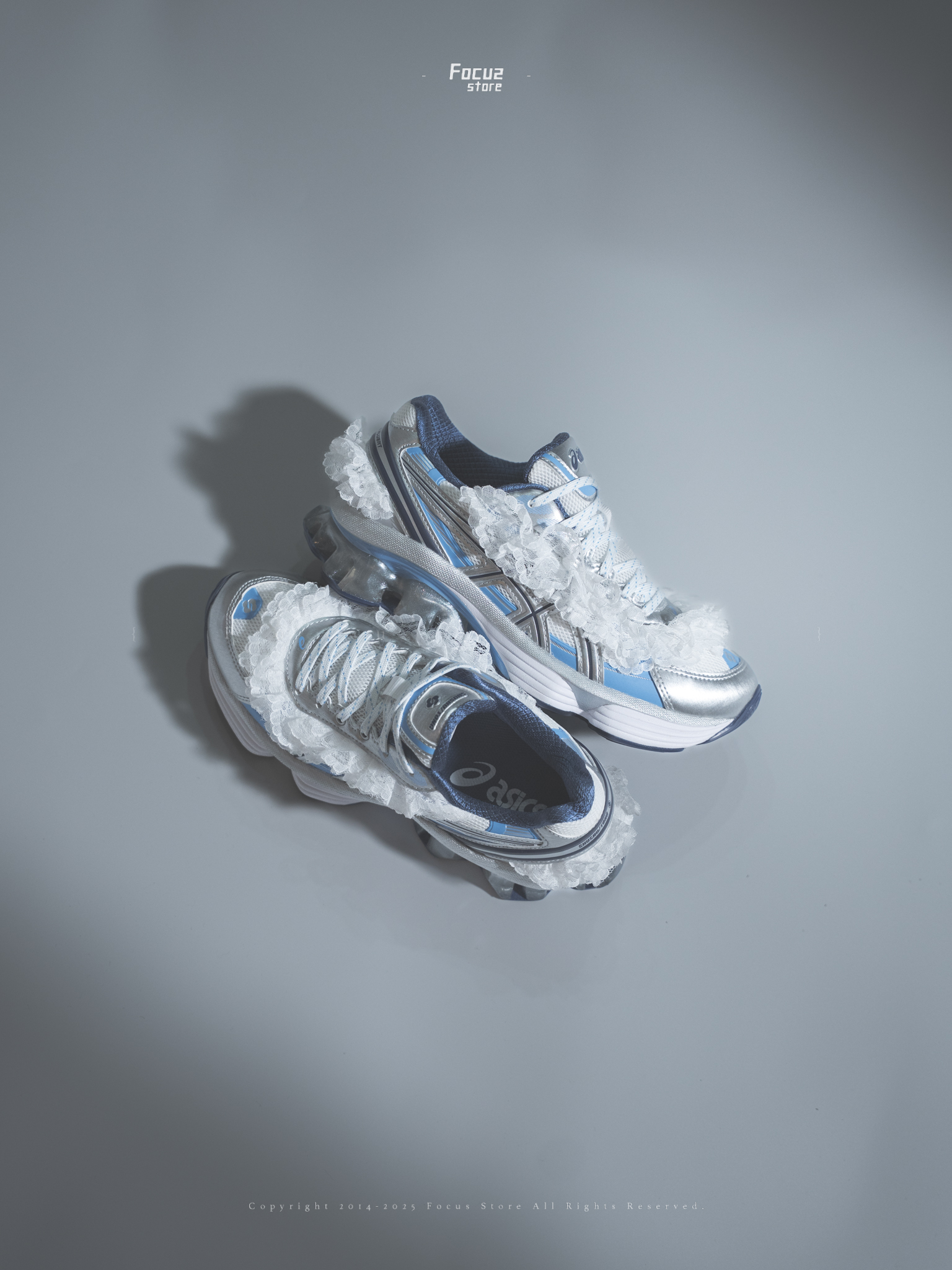 【Focus Store】現貨秒發 SHUSHU TONG x ASICS GEL-KINETIC™ FLUENT "White Dive Blue" 藍白色 1203A822-101