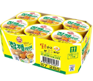 [K] KOREA NONGSHIM OTTOGI SESAME RAMEN, 65GX6, KK62 (KK62)