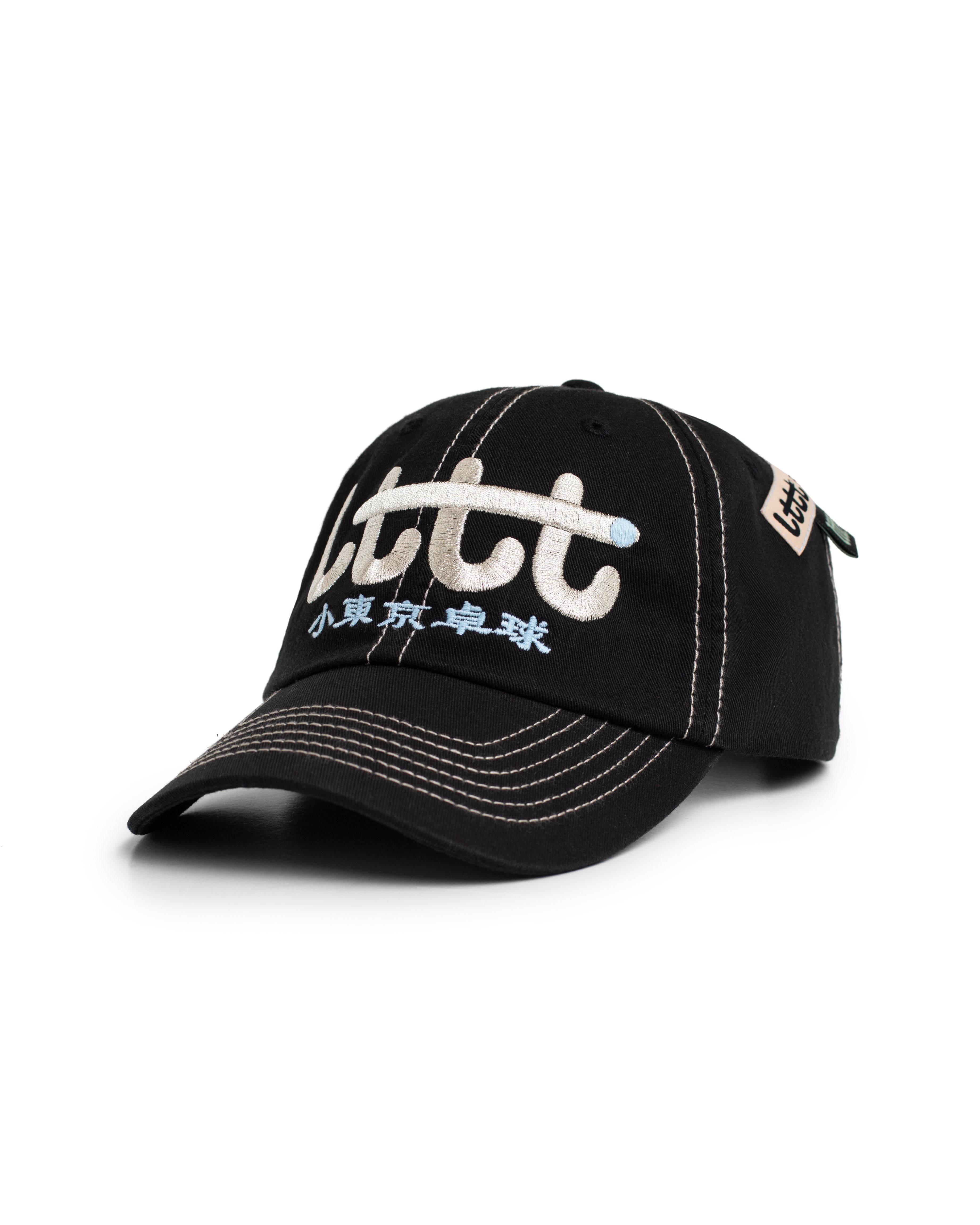 LTTT - CAP Black Metallic 刺繡LOGO 老帽