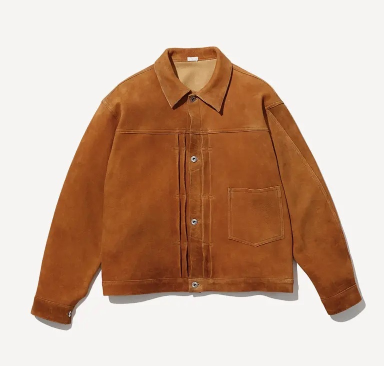 8/23 RELEASE: A.PRESSE 2025 A/W VINTAGE SUEDE LEATHER NO.213 JACKET (25AAP-01-59) - PRE ORDER ITEM (預訂中)