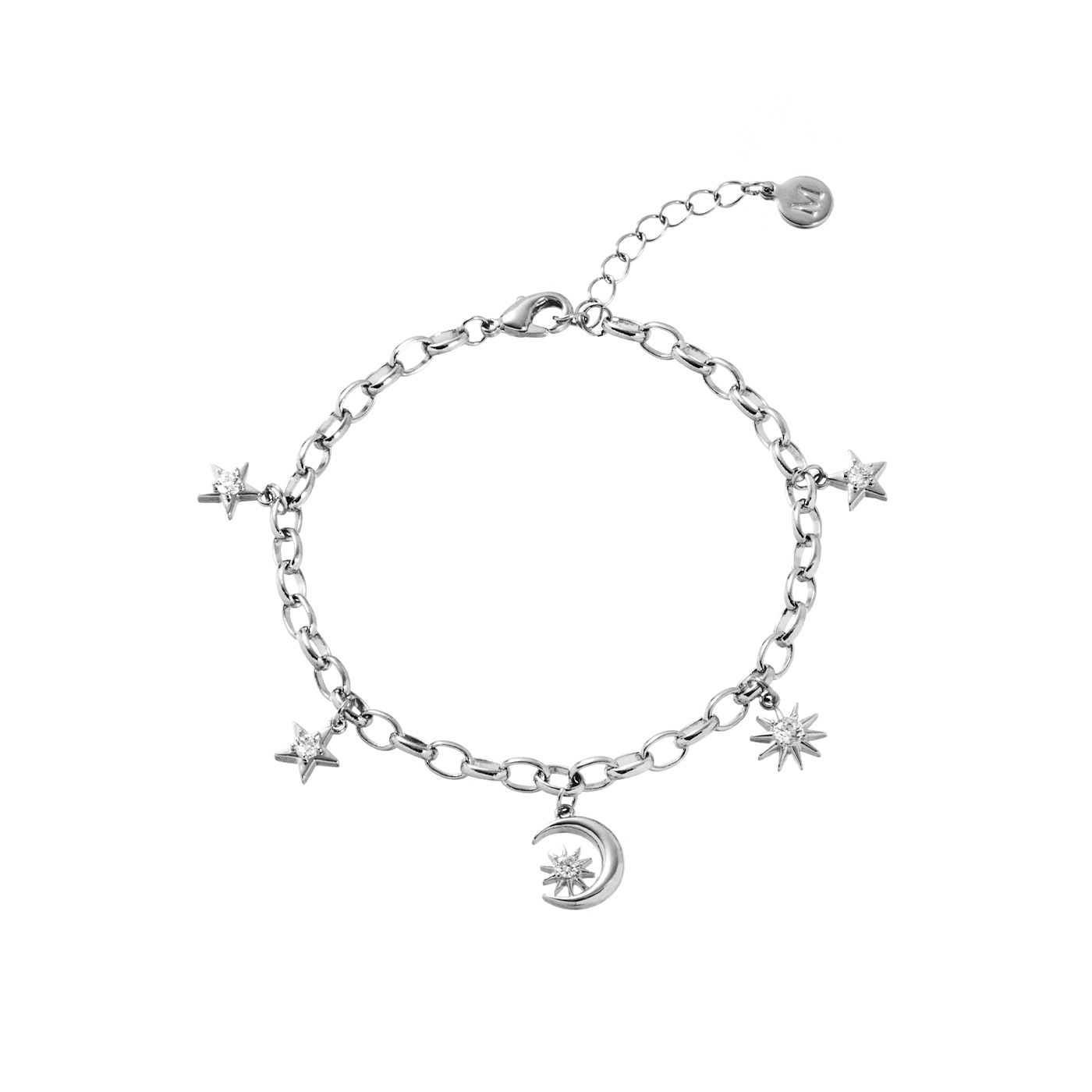 平價飾品,星星,月亮,鋯石,手鍊