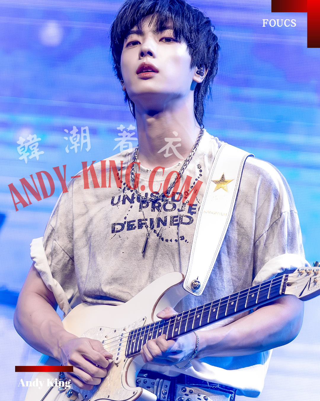 鏈條復古短袖T恤 韓國男星姜賢求.明宰鉉同款