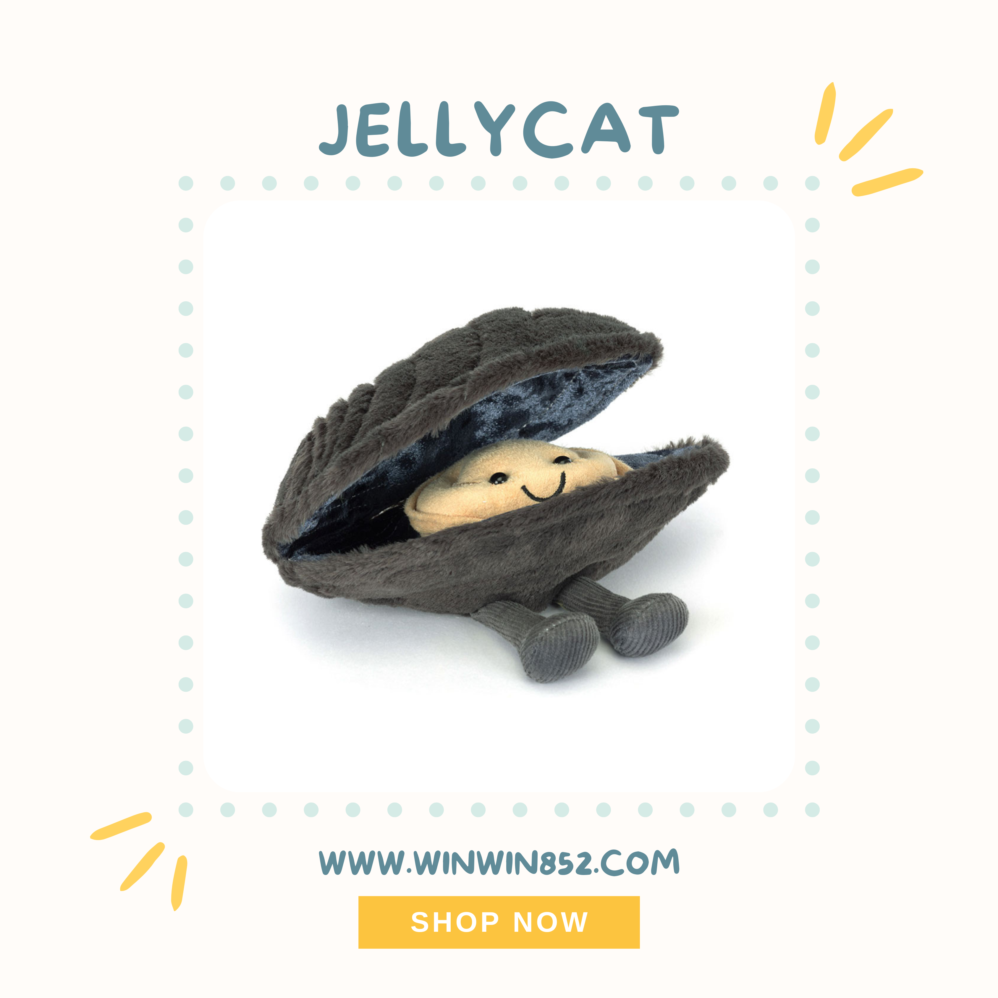 Jellycat Amuseables Michelle Mussel