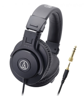 AUDIO TECHNICA 鐵三角專業監聽有線耳筒 ATH-M30x 黑色