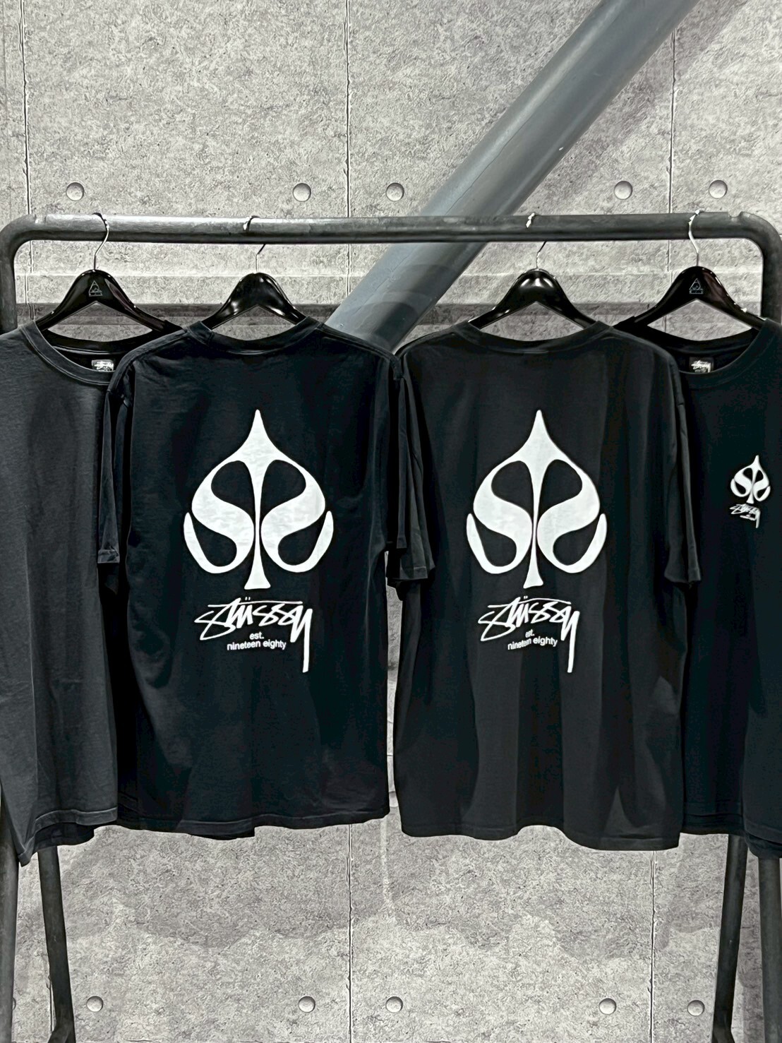 STUSSY SPADE PIG DYED TEE 黑桃Logo 短袖 T