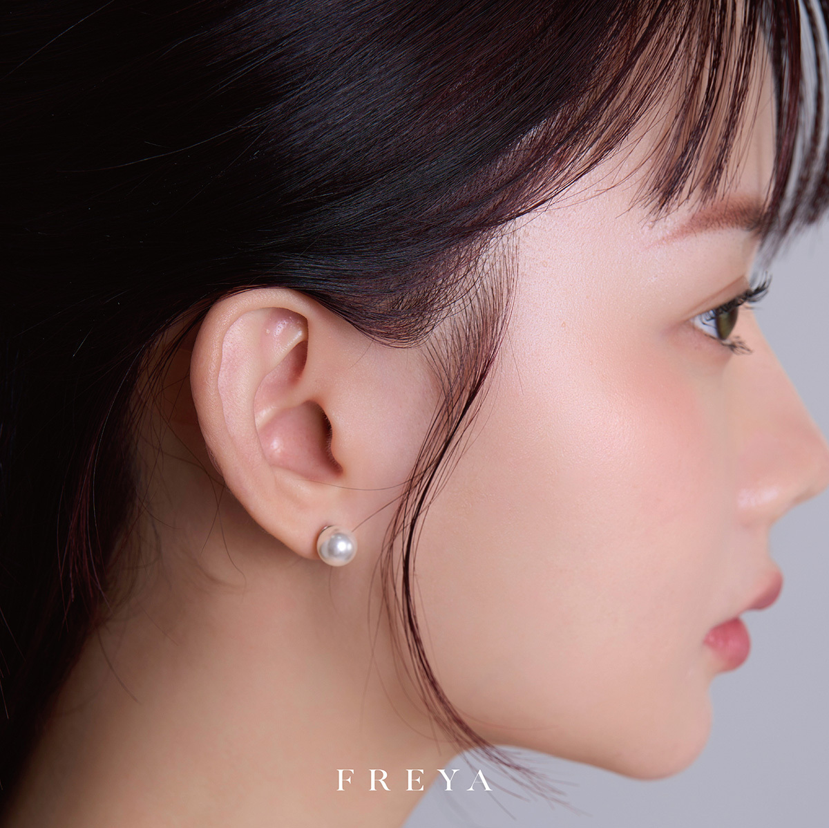 FREYA 10MM大白珍珠耳釘