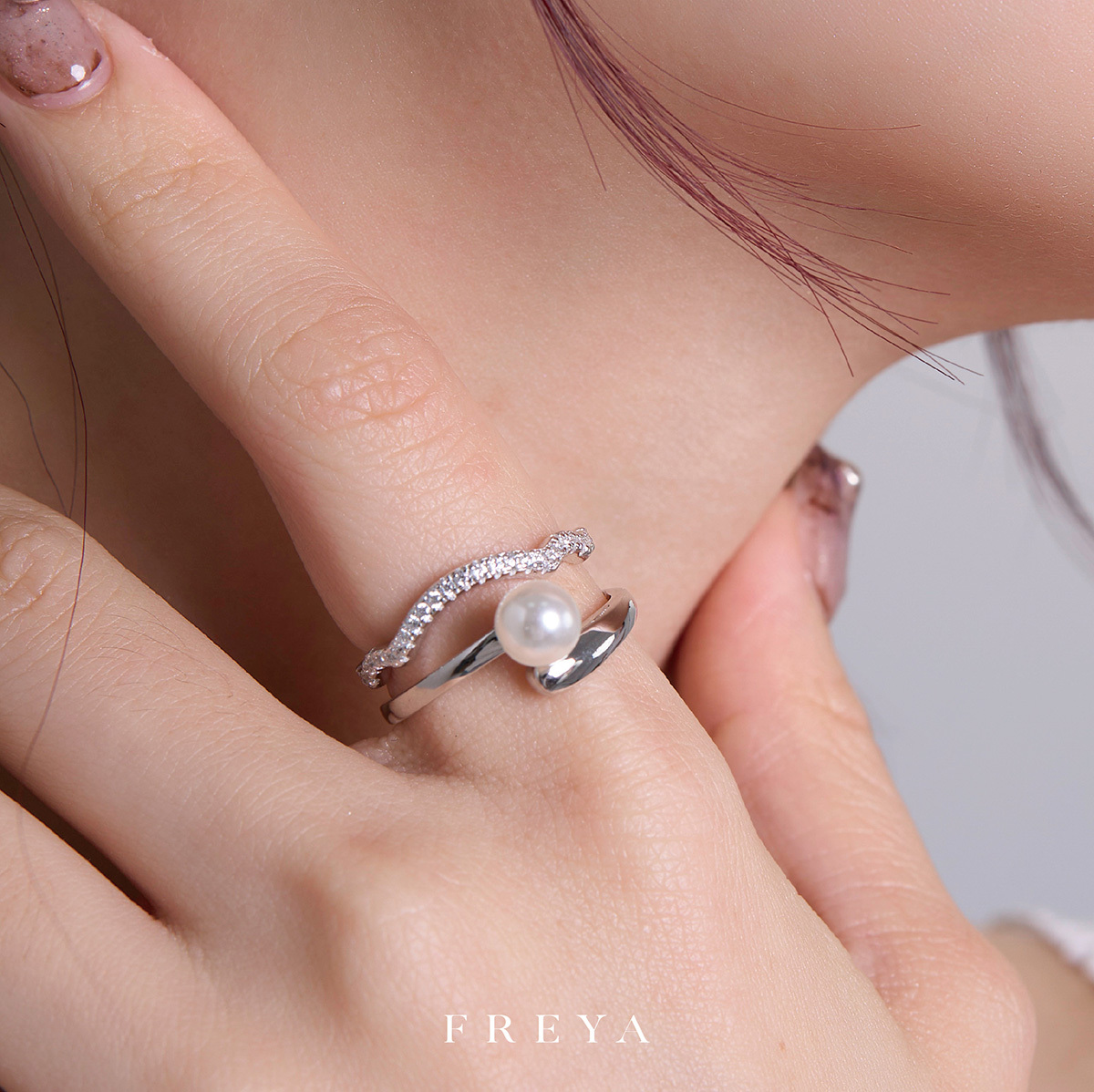 FREYA 開口珍珠戒指
