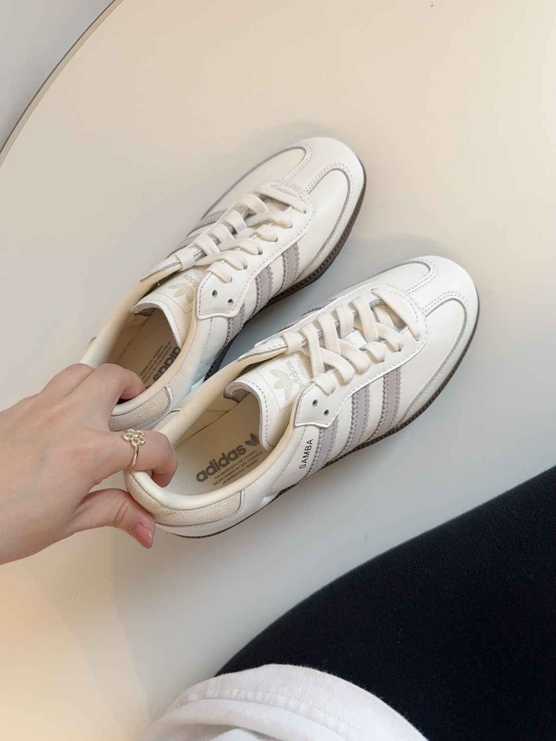 Adidas Samba OG 奶油白灰 焦糖底 牛奶灰 IH4880