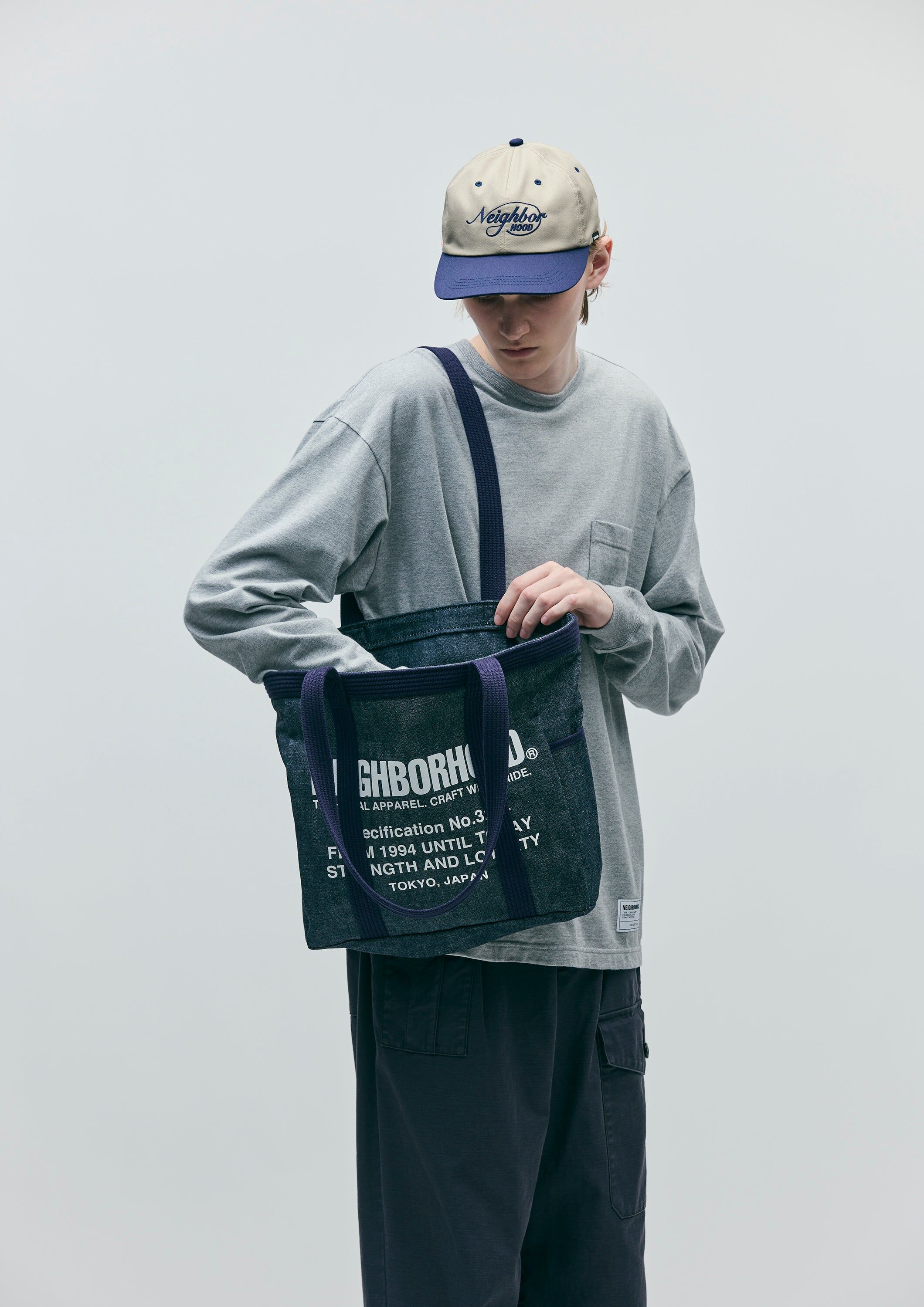 2025AW NEIGHBORHOOD DENIM TOTE BAG-M 丹寧 托特包 手提包 現貨 252TQNH-CG03