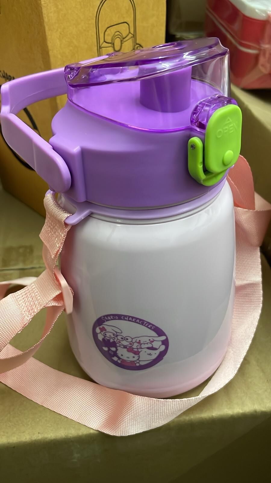 現貨 泰國7-11限定Sanrio DIY水壺-紫色（#920J)