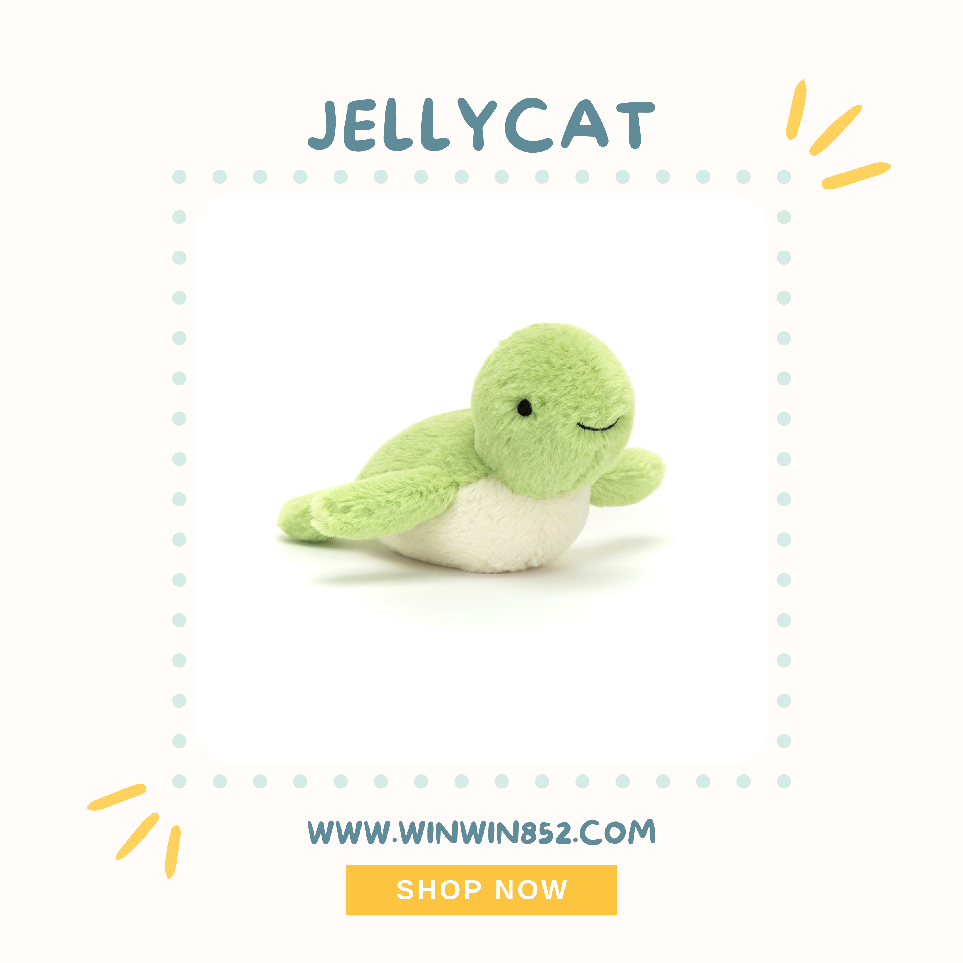 Jellycat Fluffy Turtle
