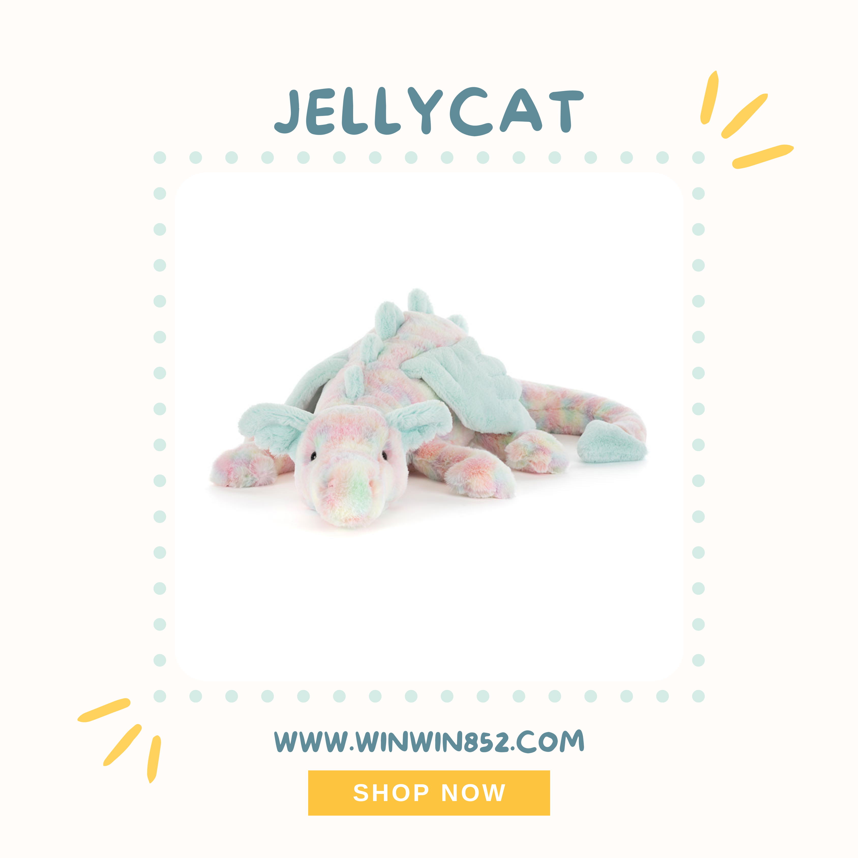 Jellycat Lazulia Dragon Huge 66cm