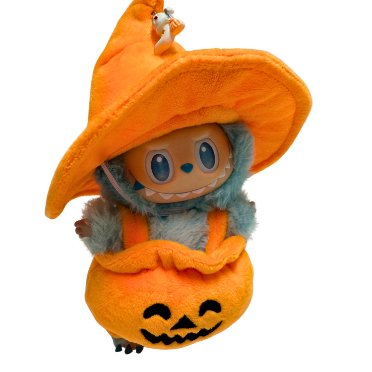 俏皮南瓜 - 萬聖節南瓜搞怪連身套裝（含頭飾+連身衣）