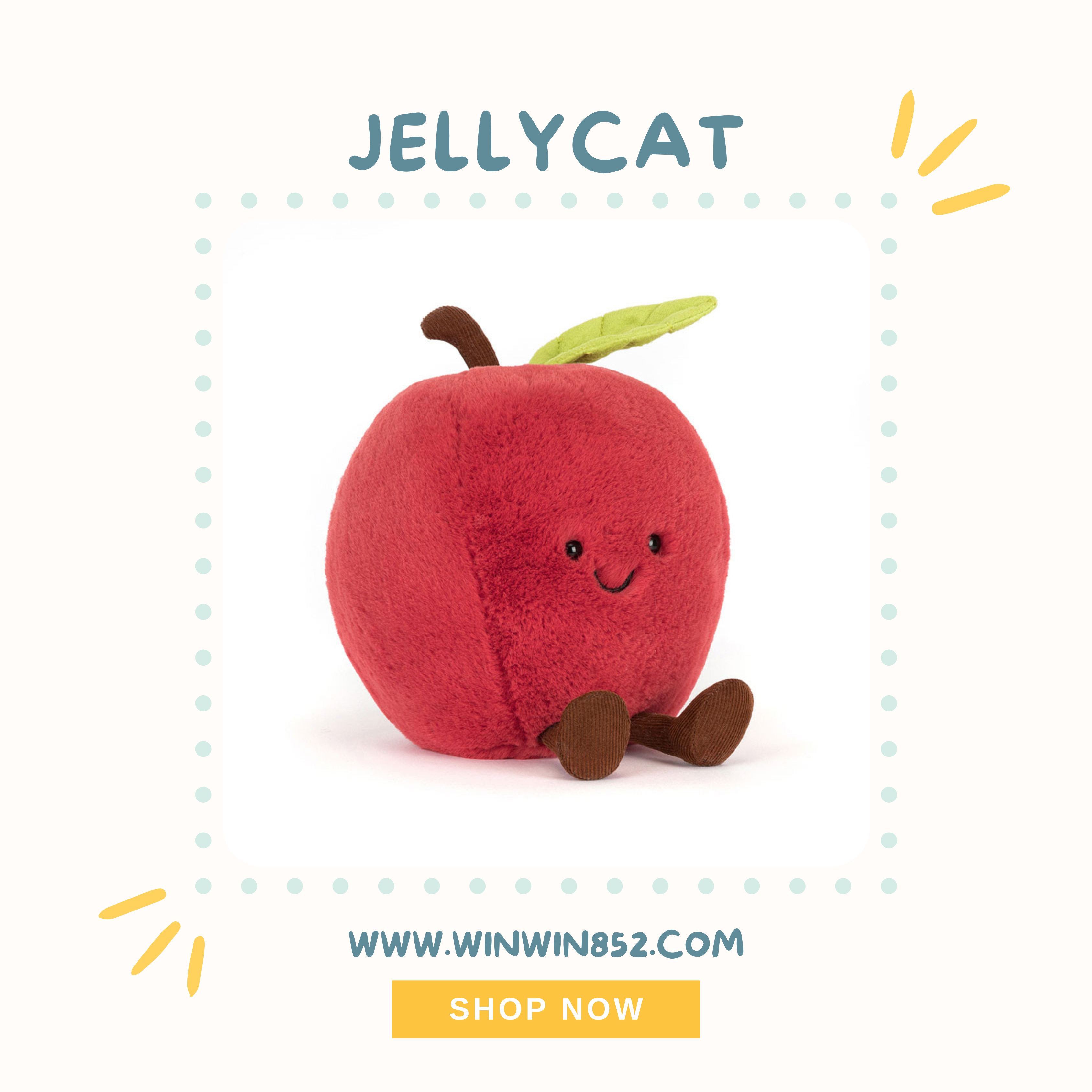 Jellycat Amuseables Apple