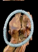 C039 翡翠（A货）蓝水算盘珠手串