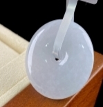 C055 翡翠（A货）白月光平安扣吊坠