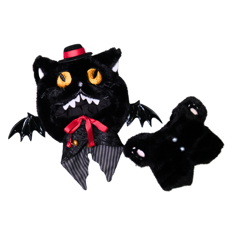 暗黑貓咪 - 萬聖節暗黑系貓咪造型套裝 (含頭套+連身衣)