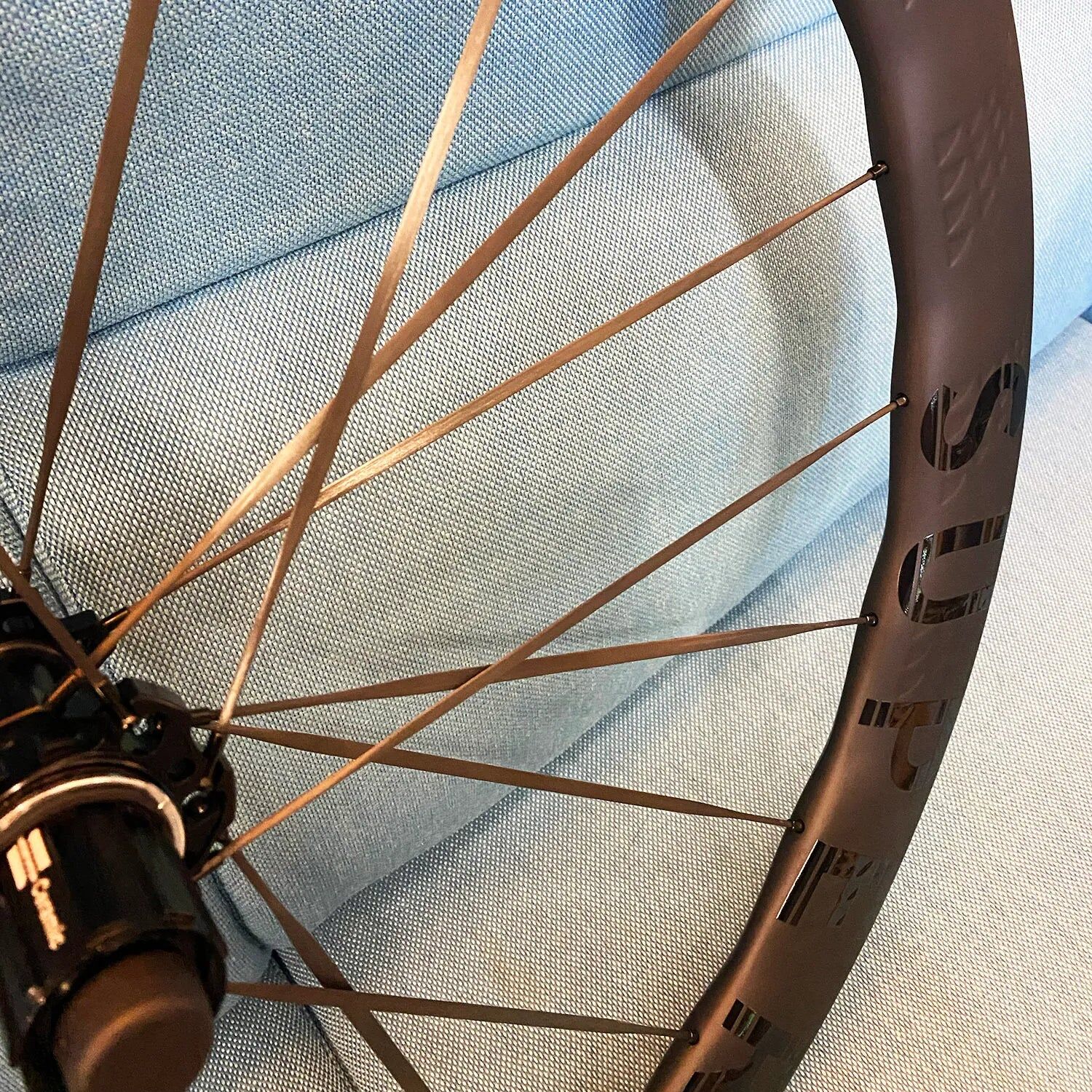 SuperTeam Turbul Pro 50 Ceramic Carbon Spoke Road Wheelset Tubeless Ready Disc