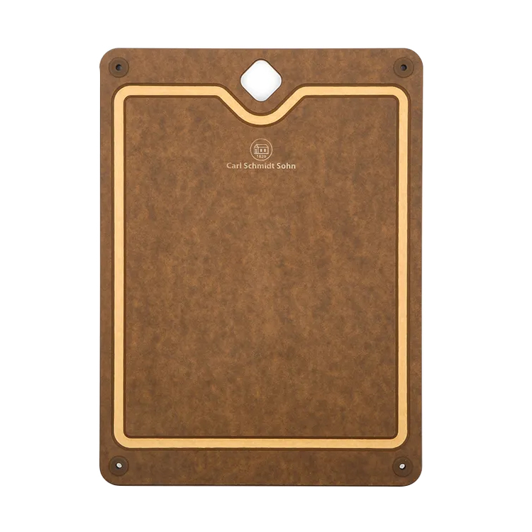 CSS Celle Cutting board with juice groove and silicon rubber Double color 37 x 27.5 x 0.9cm