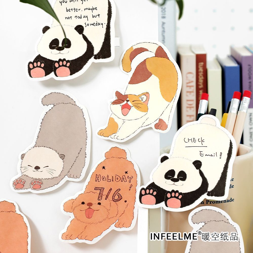 起床啦！小動物便條紙