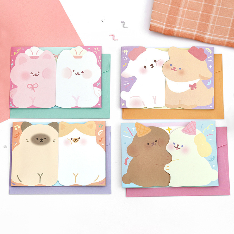 心動貼貼動物賀卡卡片