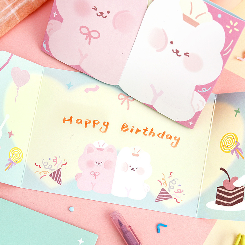 心動貼貼動物賀卡卡片