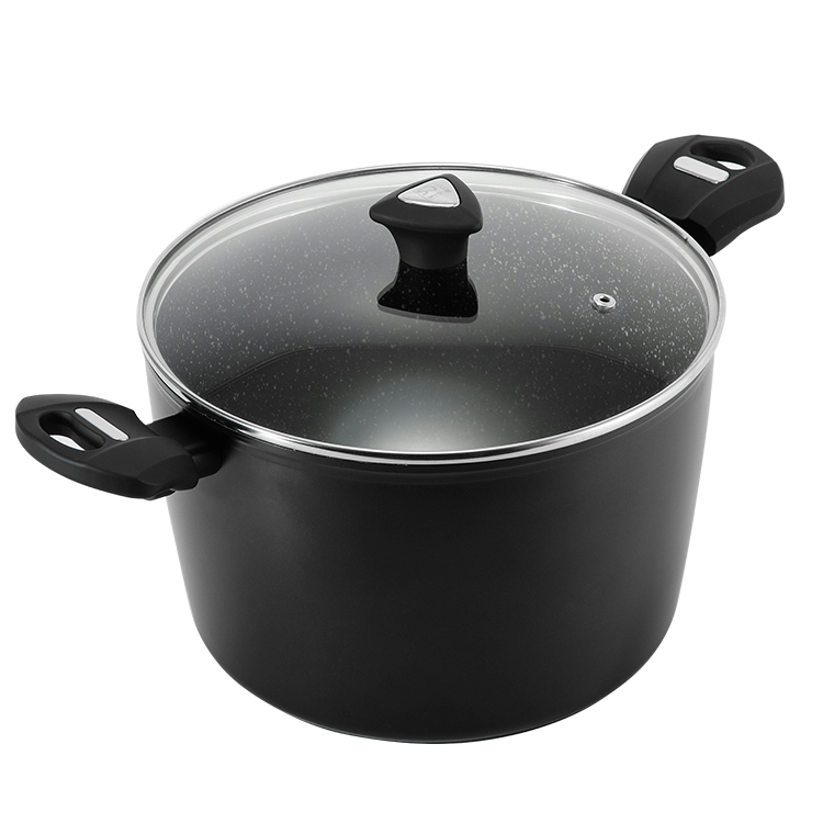 CSK Marburg 24cm Double Handle Casserole (Black)