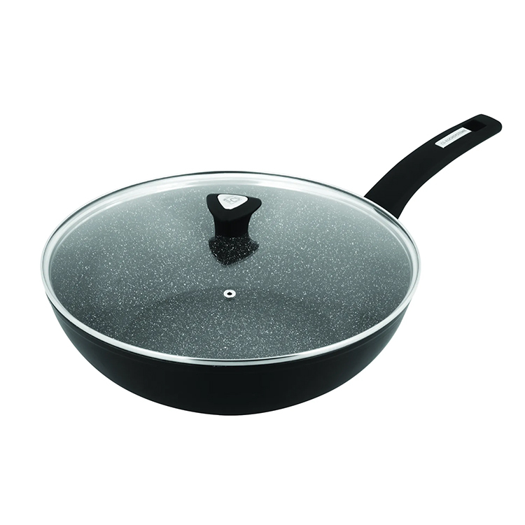 CSK Marburg 32cm Single Handle Wok (Black)