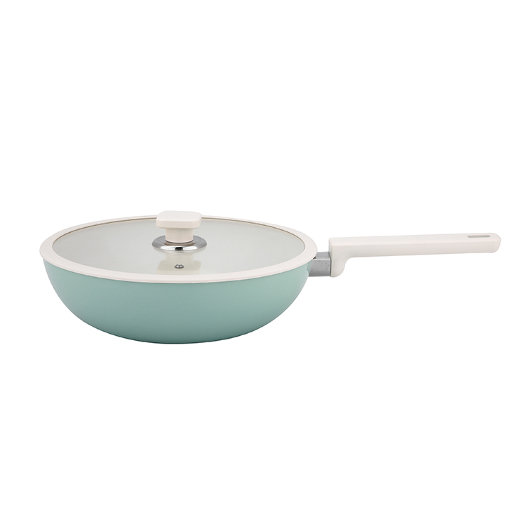 CSS Tiffany 28*8cm Chinese Wok with glass lid