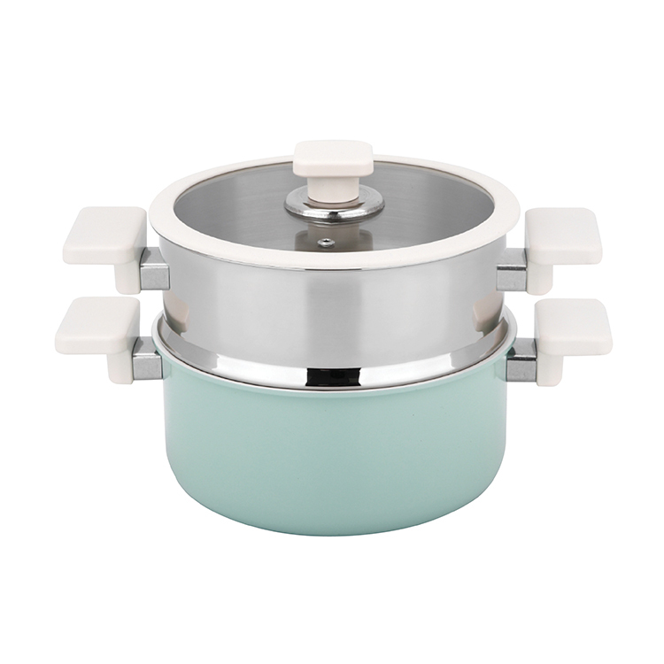 CSS Tiffany 20*9.8cm Casserole with 20*9.5cm Stainless Steel Steamer