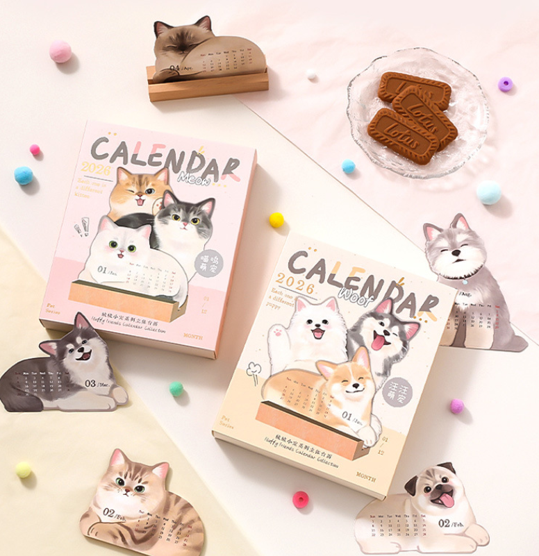 2026萌寵系列桌曆