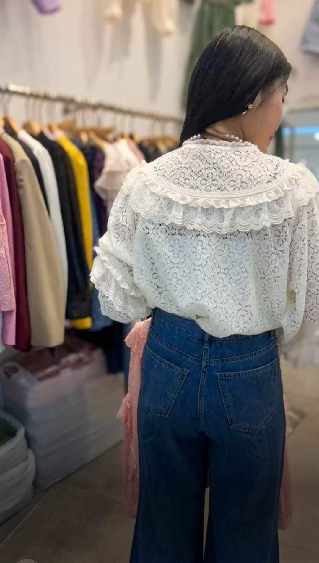 🥰PM_K1720  ▶️牛仔長褲 (JJ穿M)👉S(W:66cm H:100cm) M(W:70cm H:104cm) L:98cm👈