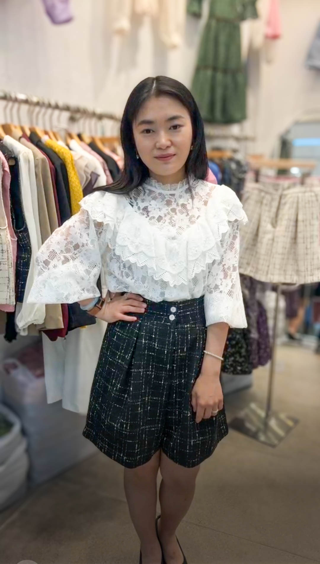 🥰PM_K1703  ▶️小香短褲 可穿到XL👉W:74cm H:130cm L:47cm