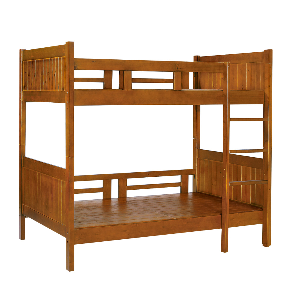 喬德3.5尺全實木方柱雙層床