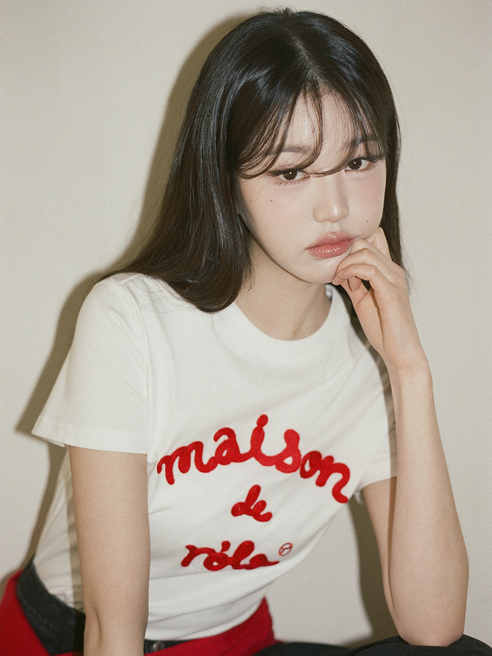 <韓國代購> ROLAROLA MAISON DE ROLA EMBROIDERY T-SHIRT