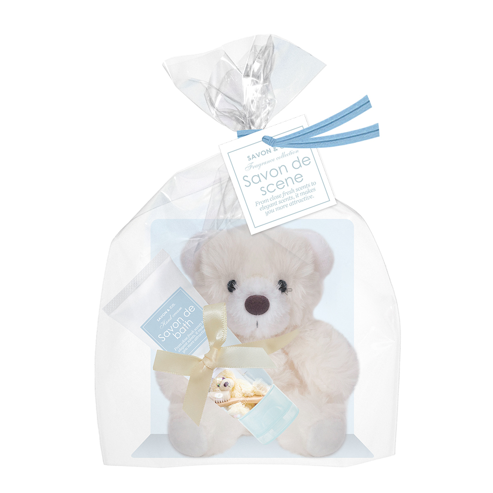 SAVON & CO. 水色鈴蘭 熊熊愛護你手霜禮物組