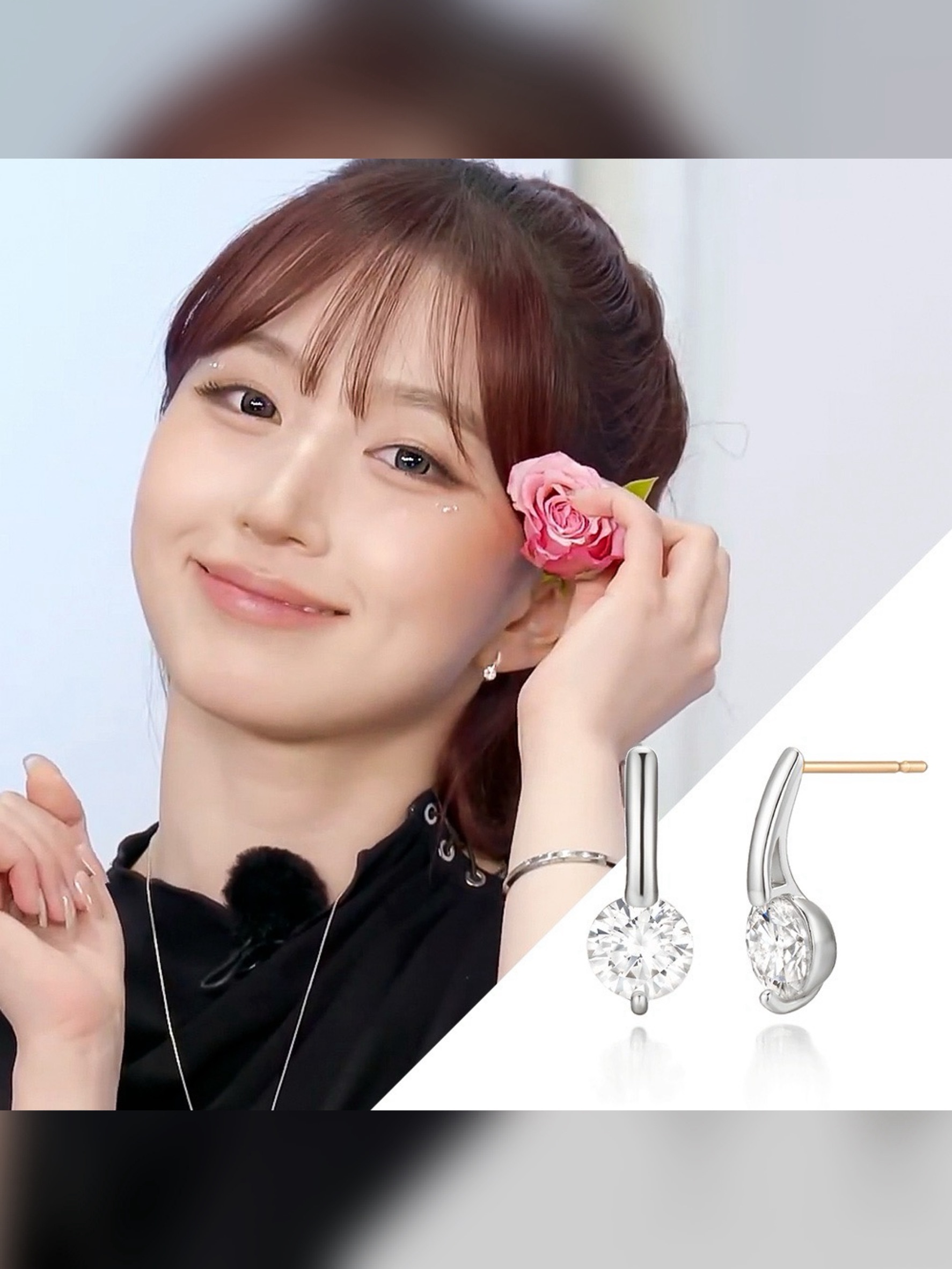 韓國WING BLING授權 14K金質感星落單鑽耳環(IVE 張員瑛、NMIXX 海嫄同款)