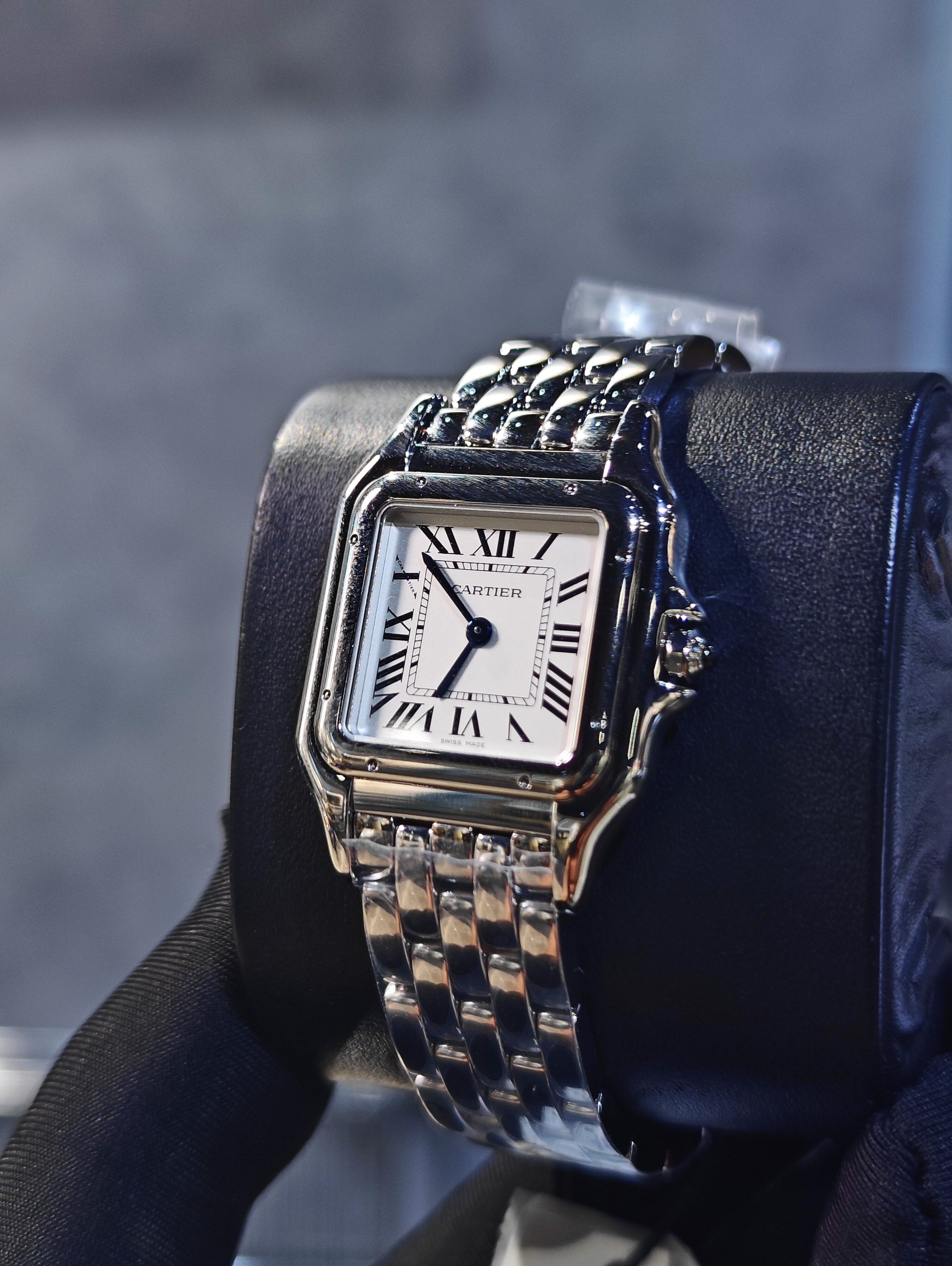 BRAND NEW CARTIER WSPN0015 SILVER WHITE DIAL MEDIUM PANTHERE DE CARTIER 36 MM
