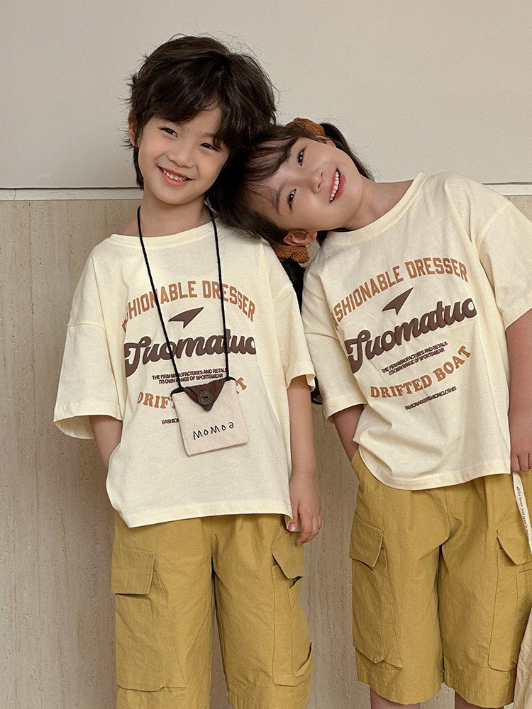 日系字母寬鬆上衣