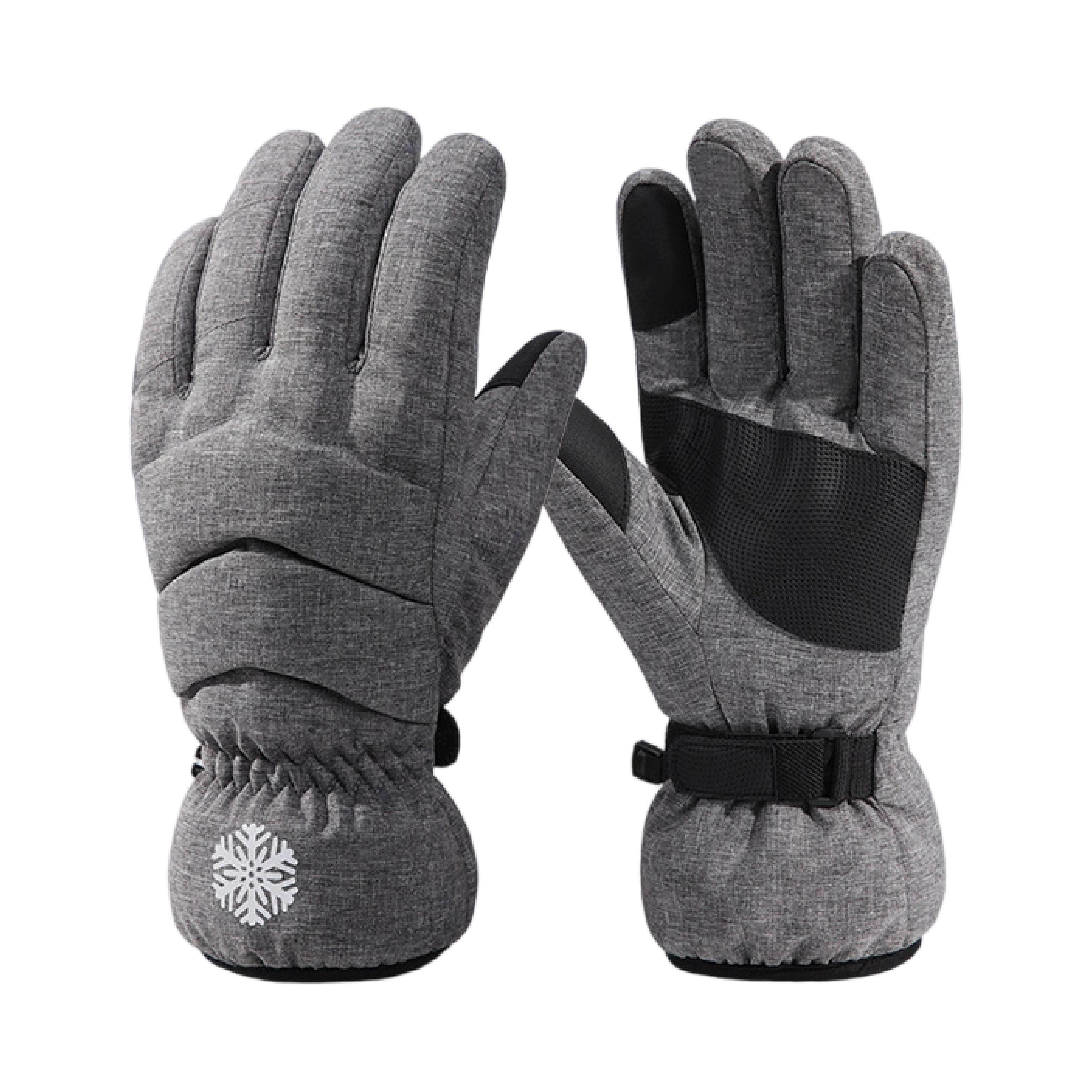 天鵝絨防風防寒保暖手套 女款 (灰色) 43CTB5090B