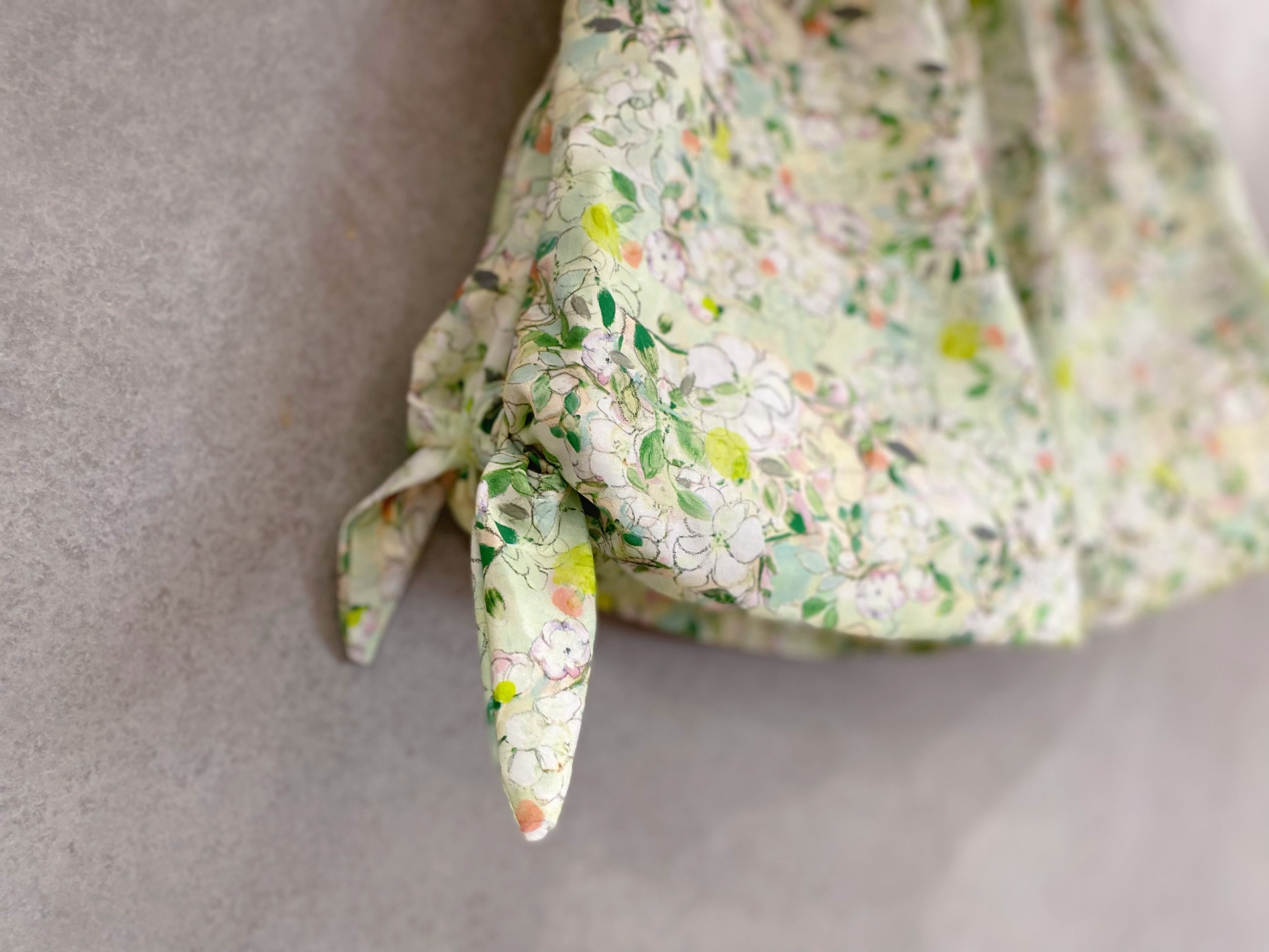 淺綠花瓣 啾啾褲裙（140）