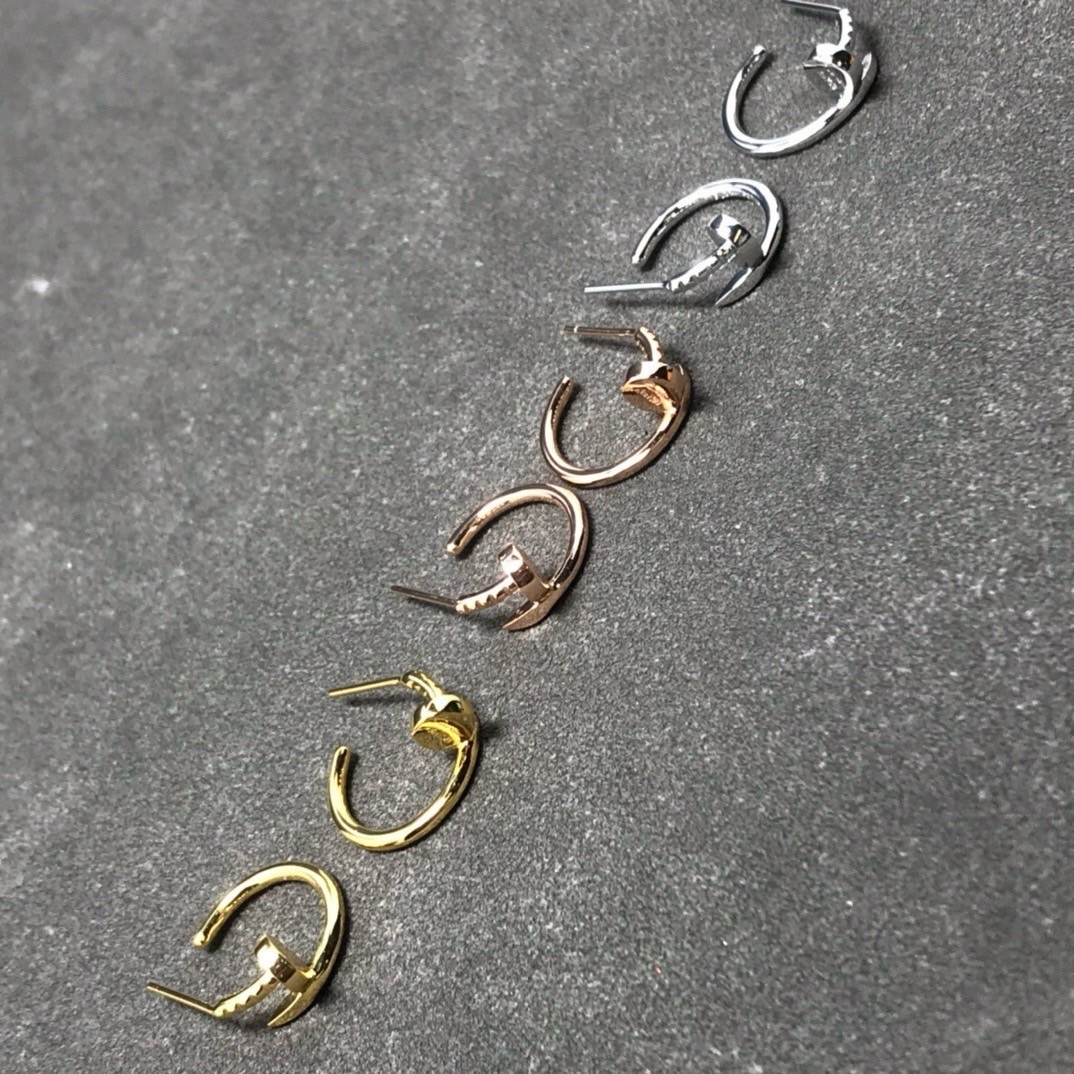 18k”ct Juste un clou小號釘子光面無鑽定製耳圈