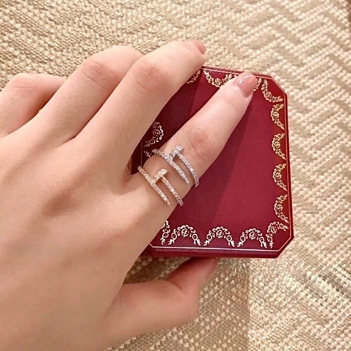 18k”ct Juste un clou滿鑽細釘子高奢定製戒”