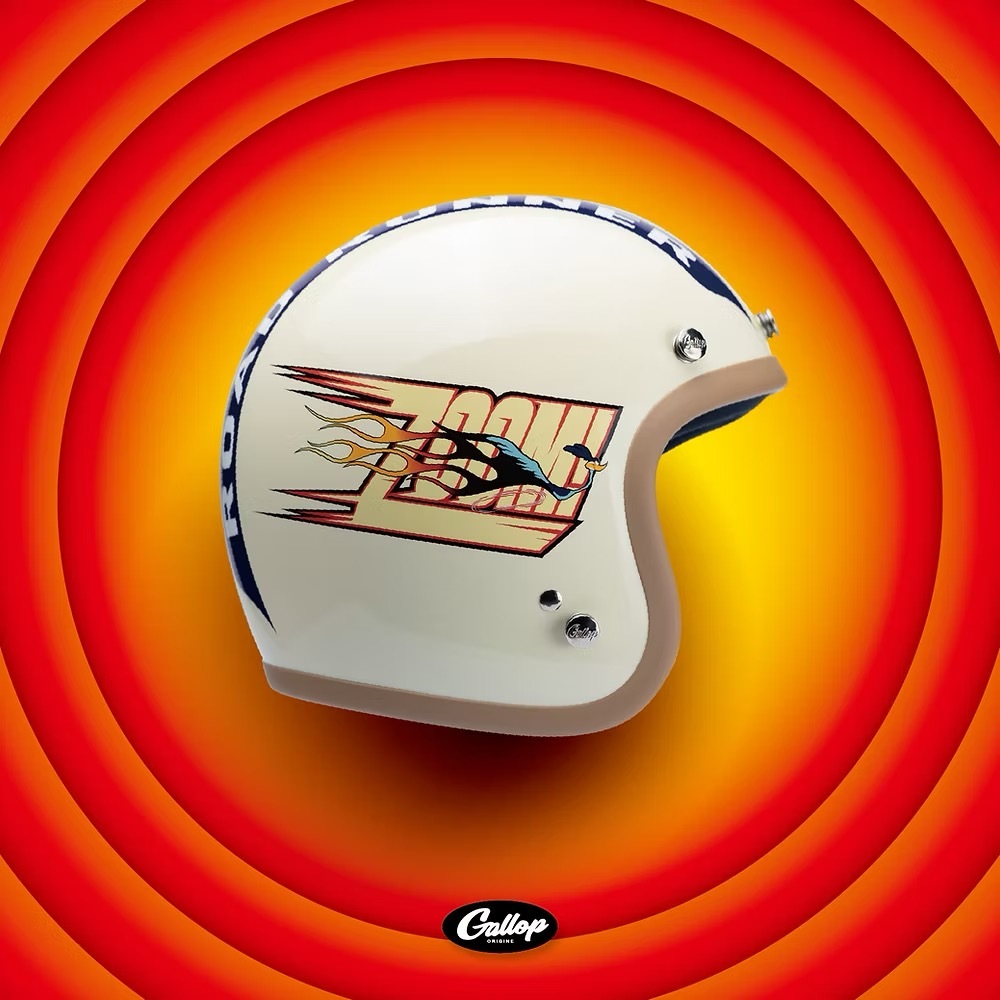 華納兄弟樂一通 x Gallop 嗶嗶鳥與威利狼款 聯名【米色】 3/4罩式