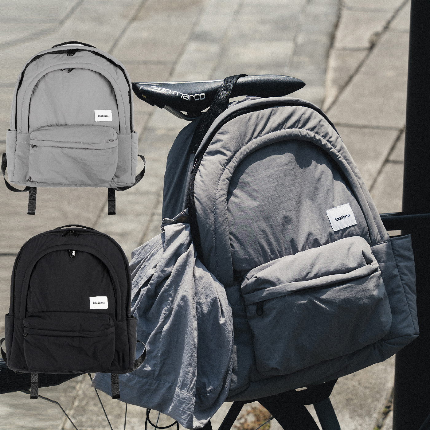 idealism CITY PACK 黑色 灰色 防潑水 抗撕裂 機能 後背包【ID25065】