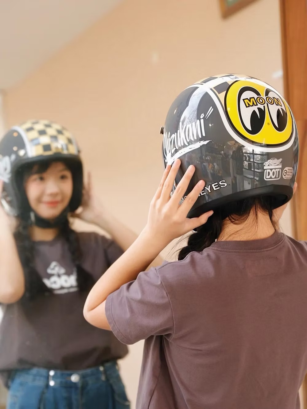 台灣限定Gallop X MOONEYES 2021【水泥灰】 3/4罩式